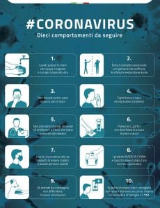 i dieci comportamenti da tenere contro il virus